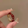 Anillo Colgante en Forma de Diamante Moda Femenina Estilo Frío Sexual Nuevo Estilo 2024 Anillo para Dedo Índice Apilable de Temperamento Versátil