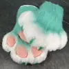 Garras de Animal de Fursuit Felpa Terminada Piel Terminada Disfraz de Animal Colorido Garras