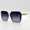 7731 moda irregular transfronteriza fabricantes de gafas de sol de PC lote directo de nicho flujo temperamento montura negra gafas de sol negras y grises