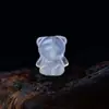 Ágata Branca Natural Urso Acessórios Acessórios Contas Espalhadas DIY Pulseira Feminina Colar Urso de Ágata Branca