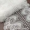Encaje de Bordado de Malla Blanca de 25 cm Accesorios Hechos a Mano de Alta Calidad para Bricolaje Dobladillo de Vestido de Novia Ropa Lolita