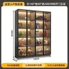 Vitrina de Exhibición para Modelo Lego Coleccionable de Lujo Ligero, Gabinete de Almacenamiento Transparente de Vidrio Multicapa Montado en Pared a Prueba de Polvo para Muñecas