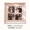 Suporte de Exibição de Porta-Retrato de Madeira Maciça DIY Casal Polaroid Melhor Amigo Comemorativo Coração Porta-Retrato 10 Polegadas Presente