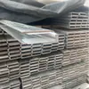 Canaleta em U pré-embutida corrimão de escada canaleta de fibra de vidro canaleta galvanizada trilho sem moldura canaleta de piso slot para cartão corrimão de varanda