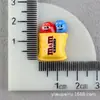Accesorios de Resina DIY Pasador Pegamento Cremoso Divertido m Bean Funda para Teléfono Móvil Accesorios de Caramelo Pasador de Expresión Material para Accesorios de Cabello