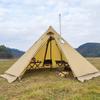 Camping al aire libre Falda de nieve de invierno Acampada salvaje Chimenea Estufa de leña Tienda caliente piramidal grande Personalizable