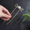 Pasador de Estilo Antiguo con Borlas, Pasador de Alto Nivel Estilo Chino Nuevo para Peinados Recogidos, Accesorios para el Cabello para Novias y Puestos en Zonas Turísticas