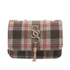 Bolso a Cuadros para Mujer 2026 Verano Nuevo de Moda Bolso de Mano Bolso de Hombro Diseño de Nicho Letra Bolso Cuadrado Pequeño