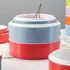 Melamina rechaud porcelana-como self-service louça empilhável quadrado prato de jantar de plástico tigela pequena prato prato de lanche comercial