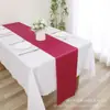 Camino de Mesa de Satén Hotel Boda Evento Comercio Exterior Mantel de Satén de Poliéster Falda de Mesa Decoración Estilo Nórdico Salvamanteles