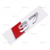 Aplicable a Audi S3 S4 S5 S6 S7 S8 logotipo deportivo serie S desplazamiento modificado etiqueta de galvanoplastia del logotipo trasero