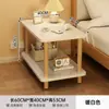 Mesita de noche para dormitorio de apartamento de alquiler, Gabinete de noche simple, Armario de almacenamiento de mesita de noche, Mesa auxiliar de madera para el hogar en la sala de estar, Mesa cuadrada pequeña