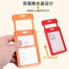 Portatarjetas Transparente de Doble Cara de Presión para Identificación de Trabajo, Tarjeta de Comedor Estudiantil, Tarjeta de Autobús, Tarjeta de Control de Acceso, Identificación de Fábrica y Tarjeta de Seguridad Social