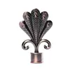 Las Cabezas de Hoja de Aleación de Aluminio Están Disponibles en Varios Estilos. Terminales para Barra de Cortina. Cabezales Decorativos para Barra Romana. Accesorios casuales para cortinas