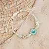 Pulsera de cerámica de Jingdezhen, nueva y que no se decolora, para estudiantes mujeres, pulsera de cuentas de estilo antiguo, pulsera de cerámica fresca y moderna