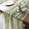 Mantel Tela de Queso Estilo Campestre Bohemio Tela de Queso Boda Baby Shower Nupcial Centro de Mesa Decoración de Gasa Transparente