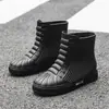 Botas de lluvia engrosadas para mujer, suela blanda, estilo coreano, transpirables, impermeables, resistentes al desgaste y a los olores, zapatos de goma, botas de lluvia de moda para adultos de media pantorrilla para hombre, para invierno