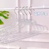 Cabide Transparente de Acrílico Estilo Ins com Glitter e Pó Dourado, Cabide de Cristal para Uso em Lojas de Roupas, Cabide para Secar Roupas