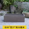 Bandeja Rectangular Maceta de Arena Morada Gres Florero de Loto Nenúfar Cerámico Maceta Grande para Paisajismo Maceta Hidropónica de Diámetro Extra Grande Maceta Extra Grande