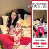 Pijama de Pulôver para Mulheres no Outono e Inverno, Estilo Espessado Meio Aveludado, Novo Conjunto Fofo de Flanela para Estudantes para Usar em Casa