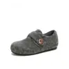 Versão de Lã~Sapatos Peludos de Solado Grosso para Mulheres Novo Estilo Outono e Inverno 2025, Sapatos Quentes de Algodão com Forro de Lã, Sapatos Birkenstock de Calçar Completos