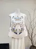 Chaleco con Borla de Bordado Pesado Estilo Chino Nuevo Zhi Li 2026 Primavera Nuevo Chaleco de Cuello Alto para Mujer