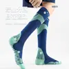 Calcetines deportivos profesionales antideslizantes transpirables para pantorrilla, calcetines de compresión para senderismo, bádminton, maratón, yoga, escalada