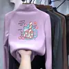 Y2049# Moda Infantil de Primavera, Otoño e Invierno Camiseta Base Gruesa de Forro Polar para Niños y Niñas Manga Larga para Moda Infantil