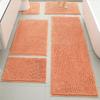 Set de 5 Alfombrillas Absorbentes para Piso, Felpudos para Puerta de Entrada, Alfombrillas Antideslizantes Resistentes a Manchas para Entrada, Alfombras para Mesita de Noche de Dormitorio, Transfronterizo