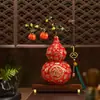 Adornos de Calabaza Baijiafu Caja de Regalo de Esmalte de Alta Gama Decoración de Sala de Estar Estilo Chino Regalo de Inauguración de Casa Nuevo Hogar para Líderes