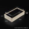 Caja de embalaje para frutas de madera de alta gama, desechable, transparente, para llevar, camping, picnic, plato dividido, caja para cortar frutas