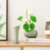 Vaso de Cerâmica Verde Retrô Shumen Decoração de Design para Casa Sala de Estar Mesa Arranjo de Flores Luxo Leve Sensação de Alto Padrão