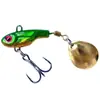 Venta al por mayor de fábrica Ciclón Pequeño Vibratorio de Largo Alcance Tercera Generación Cuchara Giratoria Vibratoria Forma de Cuchara Metal Hard Lure.
