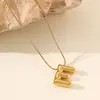 Nueva Moda de Lujo Ligero Cadena para Clavícula de 26 Pliegues Collar Acero de Titanio Color Dorado 18K Joyería Resistente al Color Accesorios Versátiles
