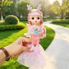 Pendente de boneca de casamento sereia com lantejoulas de fábrica Boneca Boneca Casa de Brinquedo adereços presente para menina brinquedos infantis