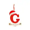 Decoraciones Navideñas Creativas Transfronterizas para Sombreros Navideños con Letras en Inglés, Adornos para Árbol de Navidad, Acrílico En Stock 26 Letras