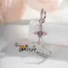 Pendientes Minimalistas de Zirconia con Colgante de Cruz Completa de Diamantes, Pendientes de Diseño Único de Nicho