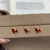 Collar Moneda "Hazte Rico Ahora" Estilo Chino Nuevo Retención de Color Fuerte Chapado en Oro de 24 Quilates Caballo Rojo Exquisito Año del Zodiaco