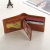Moda Nueva Cartera Corta de Cuero PU para Hombre wish Amazon Más Vendido Patrón de USD 100 Billetera para Monedas de Hombre