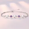 Pulsera de Trébol de Cuatro Hojas de la Suerte para Mujer, Lujo Ligero, Gama Alta, Joyería de Estilo Simple Europeo y Americano, Estilo Bosque, Regalo para Novia, Joyería al por Mayor