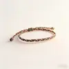 Pulseras de Cuerda Colorida Tejidas Transfronterizas, Pulseras Hechas a Mano para Hombres y Mujeres, Regalos Esenciales para Fiestas, Pulseras Pequeñas de Regalo