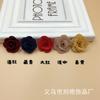 Punto 2 5cm Cáñamo de perla Camelia florcita hecha a mano diy adornos para el cabello pendientes corsage accesorios para la ropa accesorios