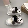 Nuevas Zapatillas de Casa de Algodón para Mujer 2026 Dibujos Animados Felpa Silenciosas Antideslizantes Lindas de Interior Otoño Invierno Suela Gruesa