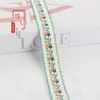 Fita Jacquard Floral de 2,5 cm para Têxteis Domésticos, Decorações de Janela, Decoração de Roupas, Acessórios de Renda DIY Feitos à Mão G3516