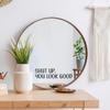 Pegatinas de cristal creativas personalizadas en inglés autoadhesivas para baño espejo de baño cristal embellecimiento pegatinas decorativas BR0418C