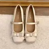 Sapatos Mary Jane Verão 2026 com Laço Francês Slip-ons Suaves Femininos Doce Saia Novo Estilo com Sapatilhas Suaves