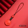 Atacado Pingente Natural de Cinábrio Vermelho Alto Teor em Formato de Cavalo Acessório para Corrente de Celular Chaveiro do Cavalo do Zodíaco 2026