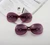 Gafas de Sol Ovaladas Grandes para Mujer, Diseño de Varillas Decorativas, Múltiples Colores, Tonos de Moda