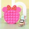 Bolsa para Monedas de Silicona, Bolso Cruzado Portátil de Burbujas para Aliviar el Estrés, Regalo para Niños Estudiantes, Diversión de Presionar y Jugar