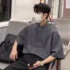 Nova camisa casual charmosa estilo chinês para homens, nova jaqueta de alta qualidade de manga curta para o verão de 2026, camisa versátil de seda gelada com toque fresco